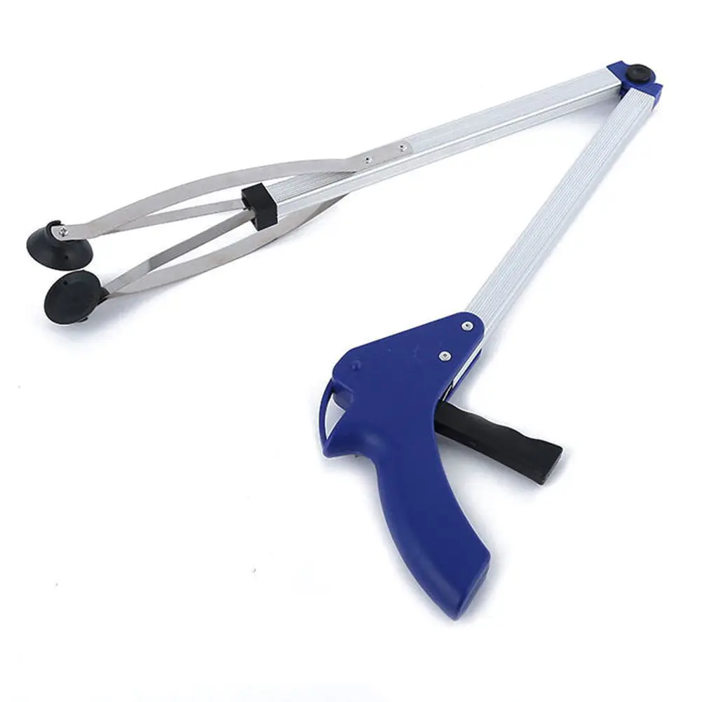 Aluminum alloy folding garbage clip