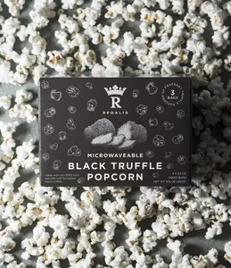 Regalis Microwaveable Black Truffle Popcorn Snack Salt