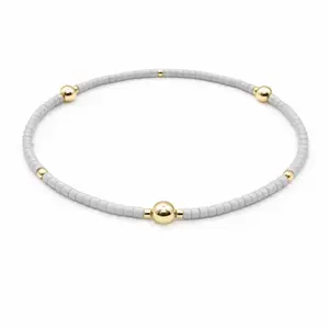 Game Day - Gray & Gold Filled Bracelet