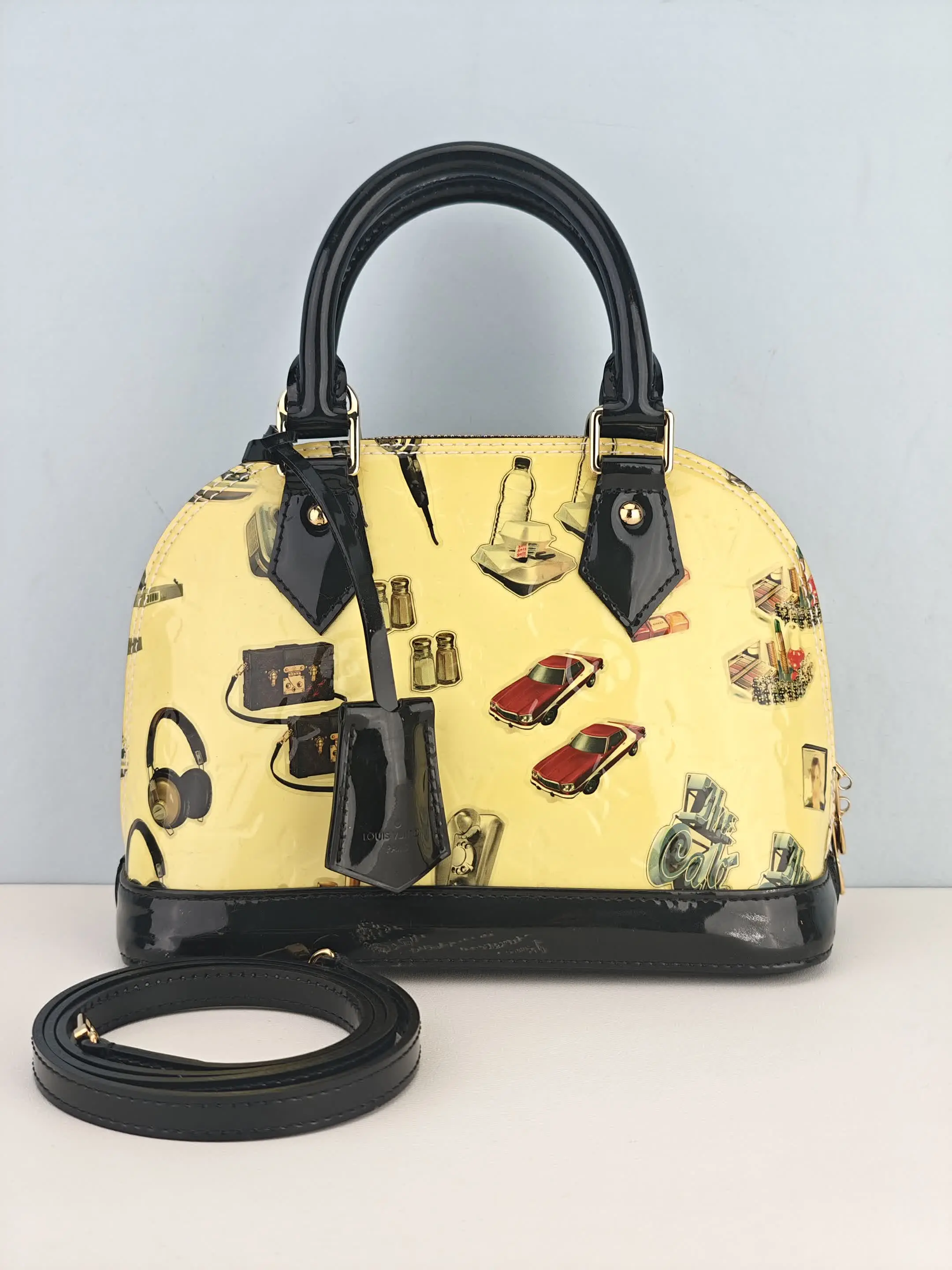 Pre-owned Multiple colors patent leather Clutches & Wristlets Louis Vuitton Alma BB bag【SN0145】