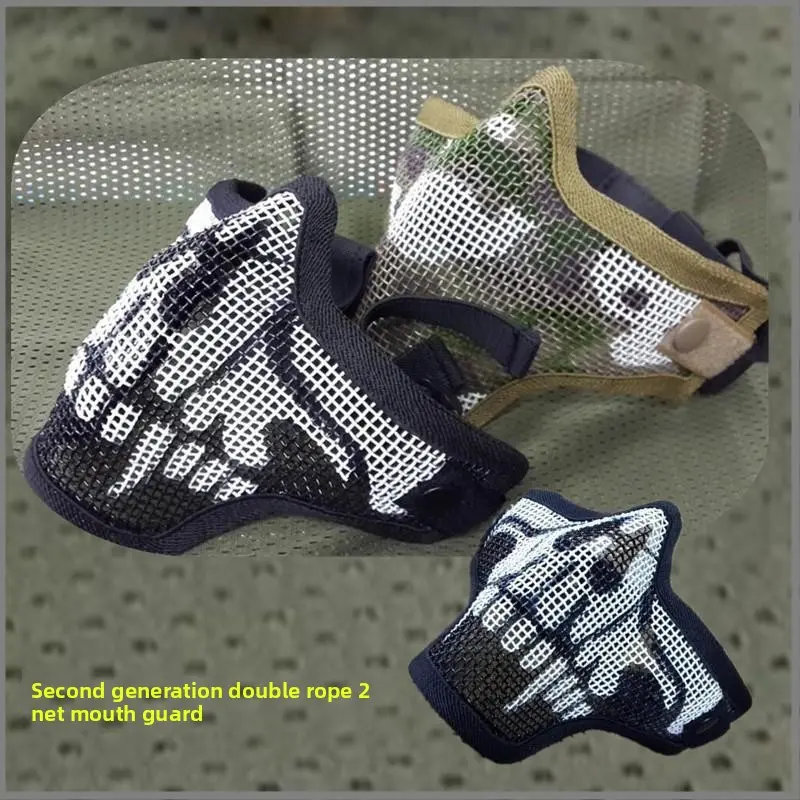 TMC 2nd-Gen Breathable Face Cover - Women's Outdoor Sports Mask with V1 Design, Tactical Camo, Iron Mesh Steel Wire for Biking, Skiing, Reliable Defense Protection, Female, Cycling Gear, Camouflage, Fitted, V1 Pattern, Steel Mesh, V1 Shape