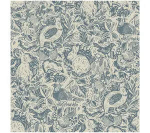 NuWallpaper Terrene Blue Peel and Stick Wallpaper