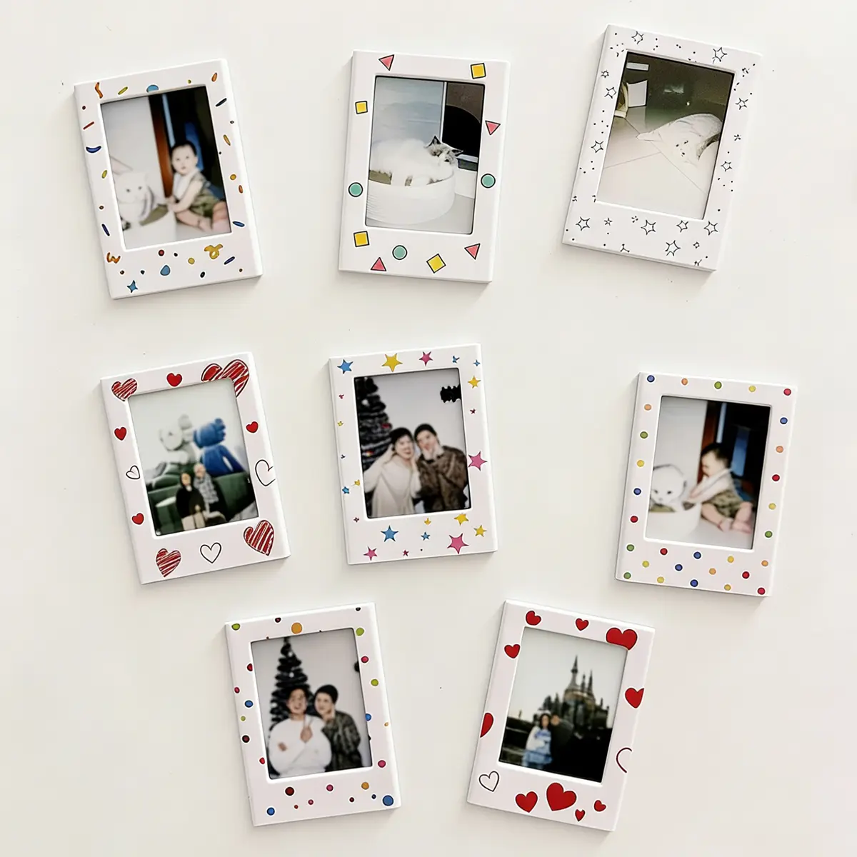 4/8 pieces per set, photo magnet, DIY fridge magnet, refrigerator magnets, refrigerator decoration magnet, magnetic frame,