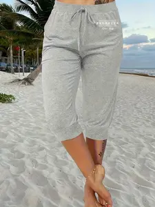 Lightweight Breathable Fabric Women's Harem Pants Womenswear, Loose Casual Elastic Waist Mid-Thigh, Spring, Suitable for Yoga & Exercise, Perfect for Any Occasion