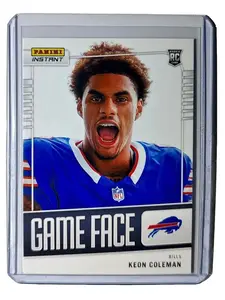 Keon Coleman 2024 Panini Game Face #17 NFL Rookie Card Buffalo Bills 1/331
