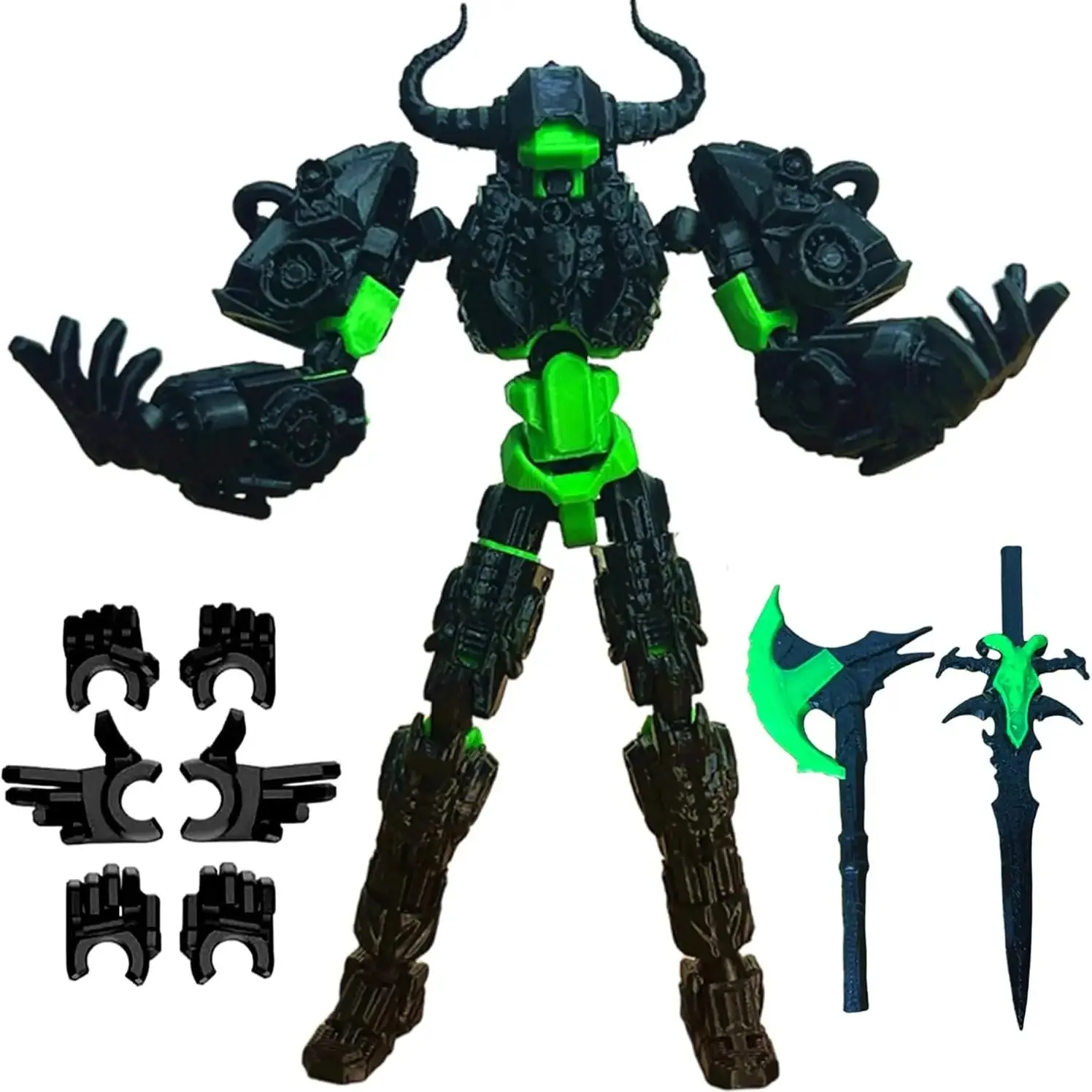 Titan 13 Action Figure, Action Figurine, Jointed Action Figure, Assembled 3D Printed T13 Multi-Joint Robot, Full Joint Mobility, Lucky13 Nova13 Replica, Collectible Model, Action Figure Doll