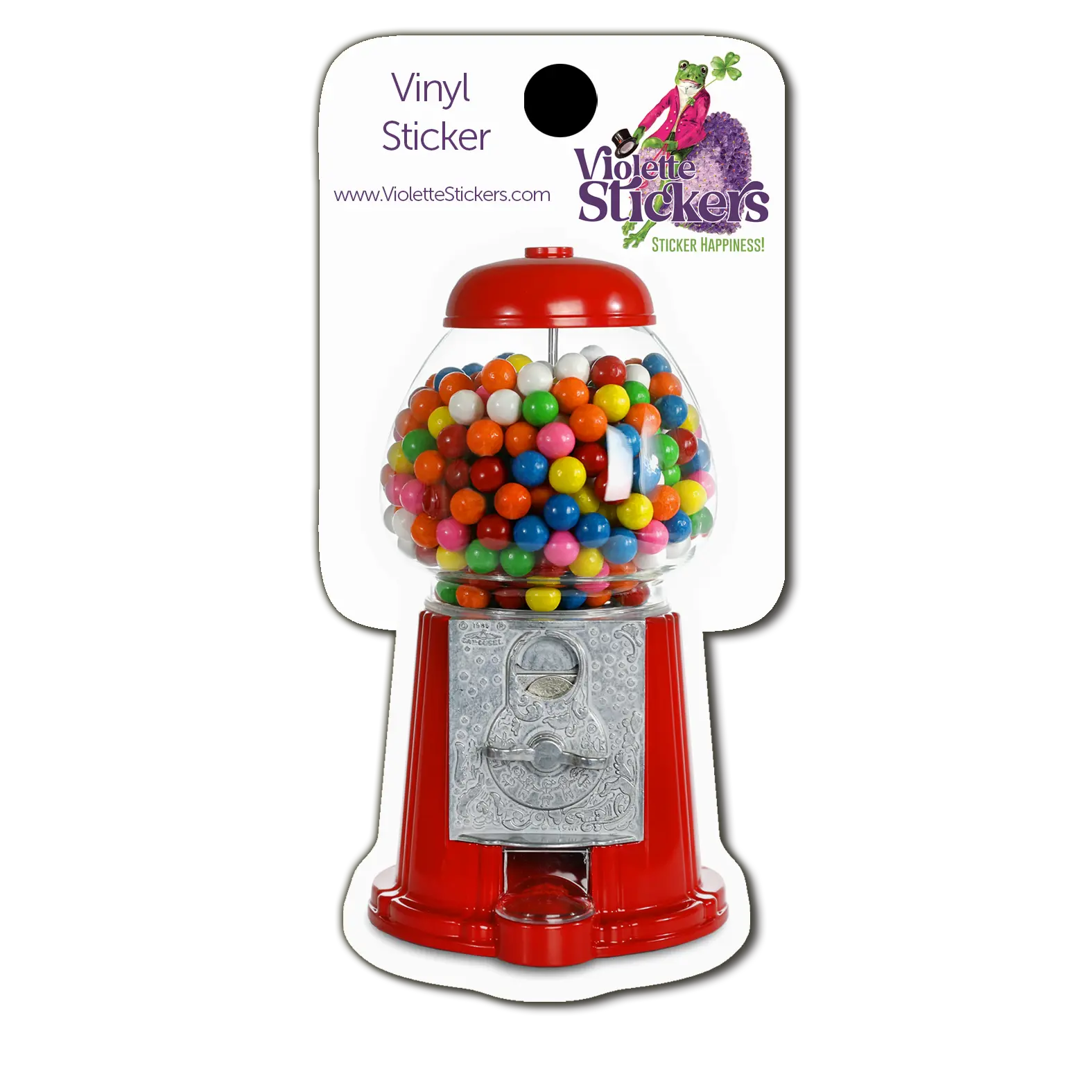 VY117 Bubblegum Machine Vinyl Sticker