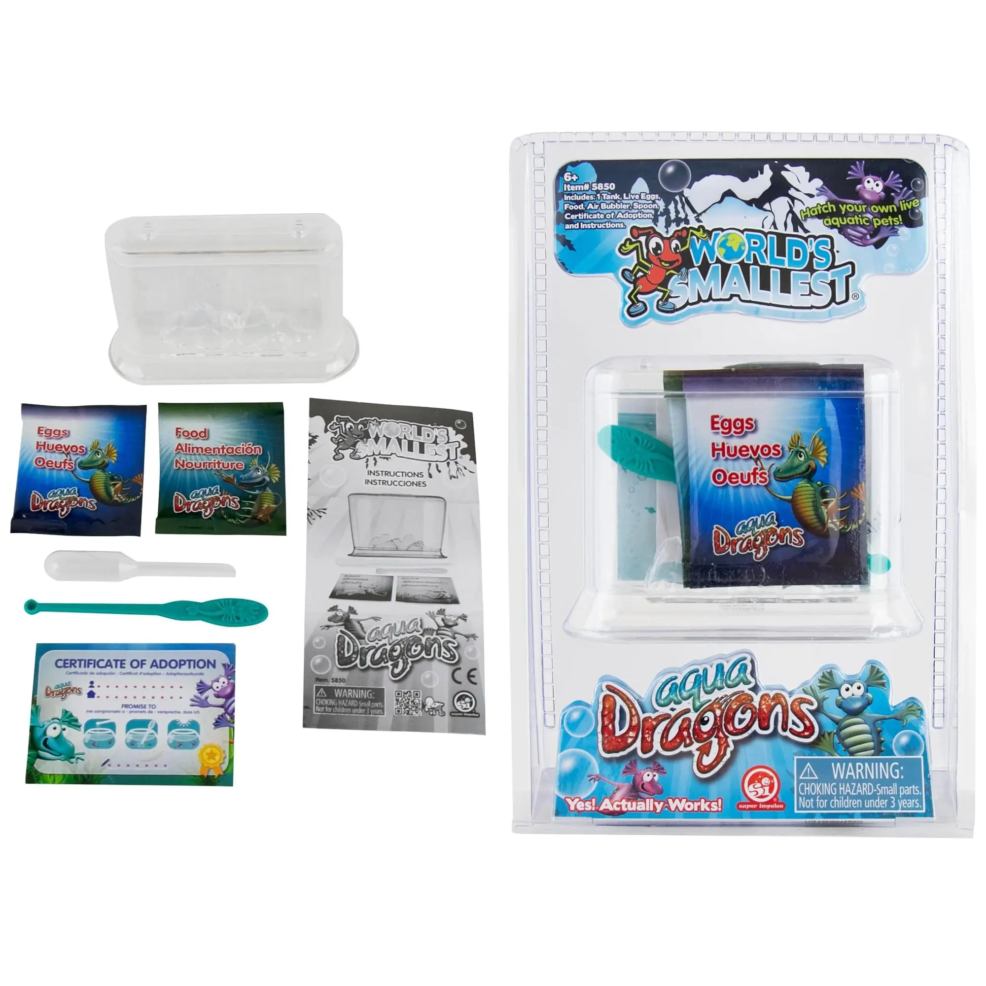 World's Smallest Aqua Dragons, Hatch & Grow Miniature Science Kit