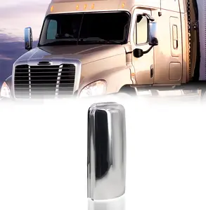 TORQUE Chrome Mirror Cover Replacement for 2008-2015 Freightliner Cascadia Trucks (Not compatible with Evolution Models) Driver Left Side (Replaces TL28713) (TR038-L)
