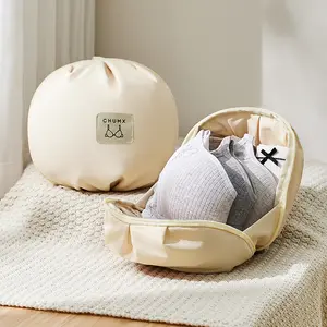 UFORU Lingerie Storage Bag Set of 2, Underwear Organizer Pouch, 3-in-1 Travel Packing Cube for Bras, Socks, and Intimate Apparel, Mini Storage Bags, Portable Packing Cubes for Travel and Business Trips, Luggage Compartment Organizers