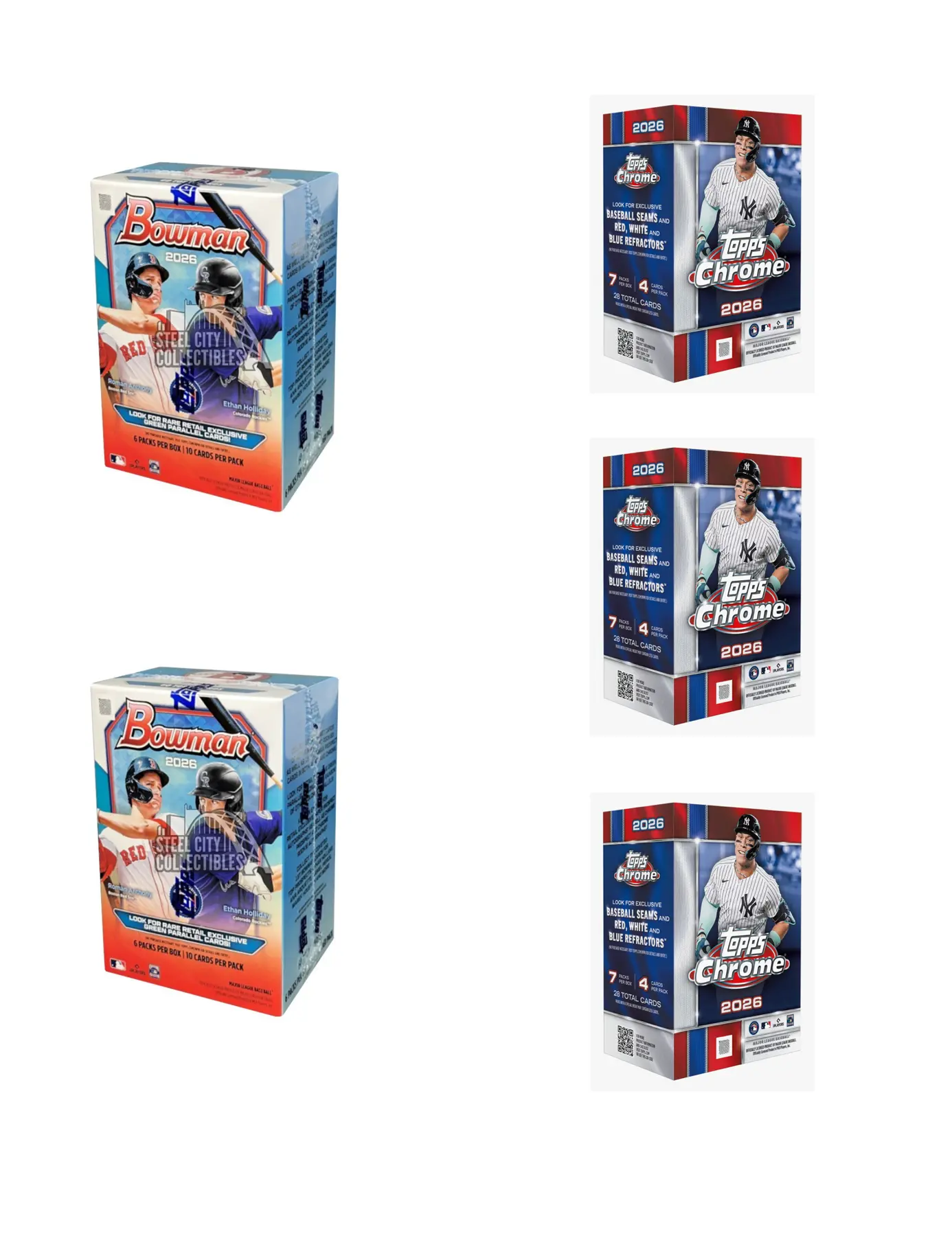 8/3 Price Drop #2 (4:40 PM CST) - '26 Topps Chrome Blaster (x3), '26 Bowman Blaster (x2)