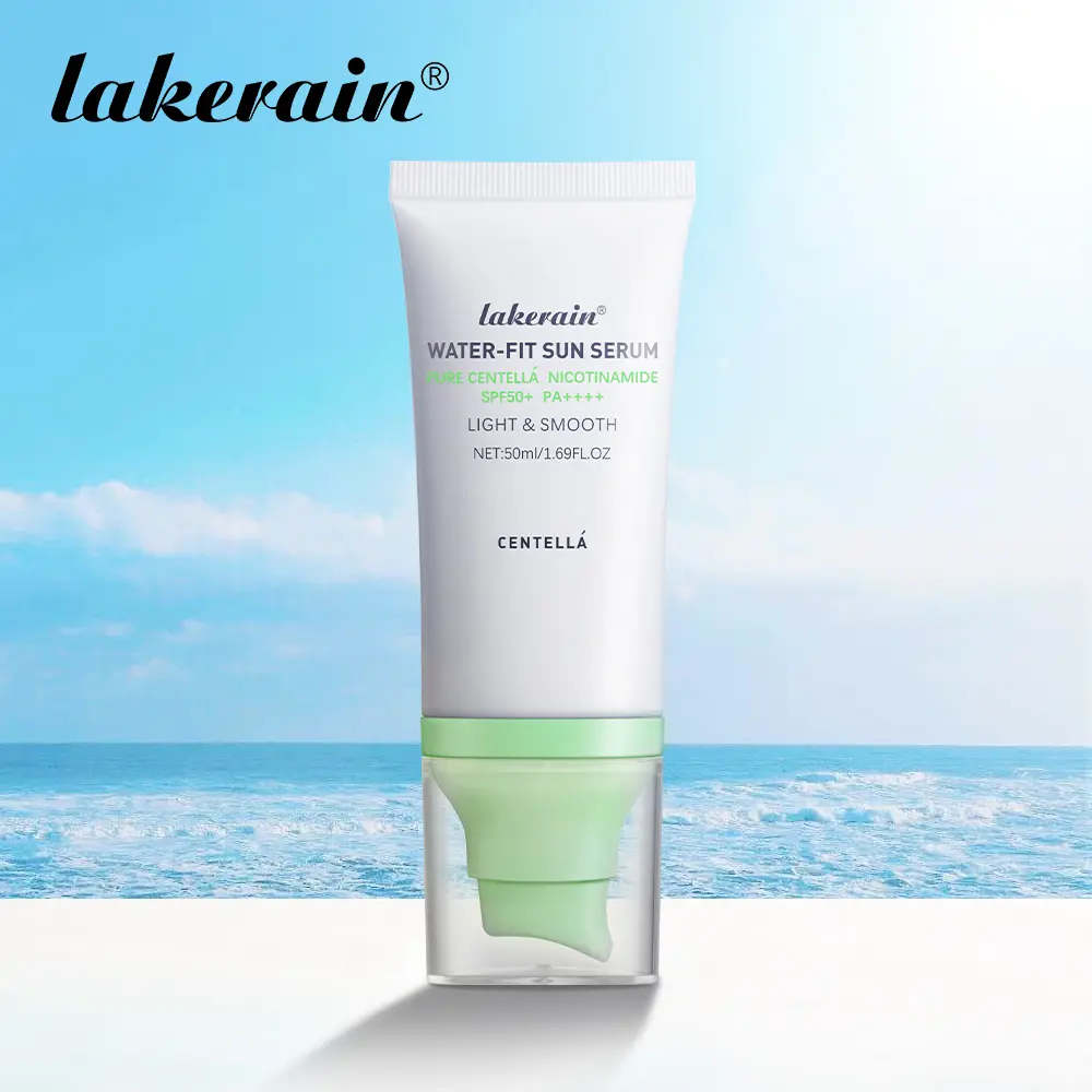 1 Piece Lightweight Centella Sunscreen, Waterproof Facial Sunscreen Serum SPF 50+ for Face & Body, Non-Greasy Sun Protectation, Daily Moisturizing Sunscreen for All Skin Type