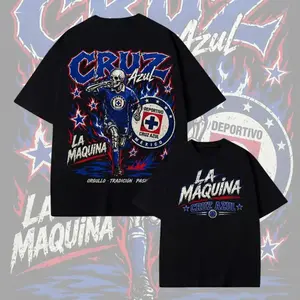 Cruz Azul La Maquina T-Shirt, Liga MX Soccer Graphic Tee, Deportivo Cruz Azul Football Fan Shirt, Mexico Sports Streetwear
