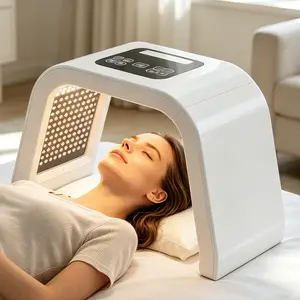 Seven-color LED spectral beauty device, skin care instrument, portable for home use, gift for female friends