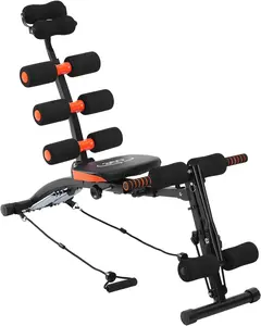 KBQ Adjustable Weight Bench for Full Body Workout, Press Bench of Home Gym Strength Training, Exercise Machine for ab, arm, leg