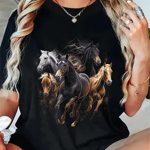 Horses Collage Horse Lover Graphic for Men Women  T-Shirt