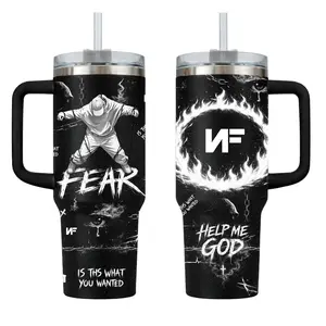 NF FEAR Music Custom Tumbler Cup 40 oz 20 oz Tumbler With Handle Stainless Steel