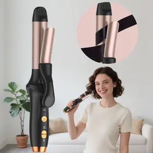 Portable Mini Hair Curler, Rechargeable 4000mah Battery, 1 Inch Curling Iron, 3 Temperatures, Suitable for All Hair Types, Back-To-School Gift