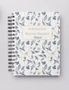 RNESSENTIALS Admission Nurse Report Notebook for Streamlined Documentation with Comprehensive Pain Assessment & Head-to-Toe Evaluation Sections for Critical Information