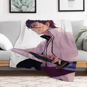 Anime A-Aizen SousukeS B-BLEACH Soft Plush Blanket,Flannel Blanket Throw Blanket for Living Room Bedroom Bed Sofa Picnic kids