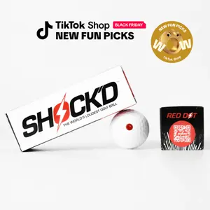 SHOCK'D Golf Balls - World's LOUDEST Golf Ball - Viral Prank Golf Ball, Red or White Incognito Version
