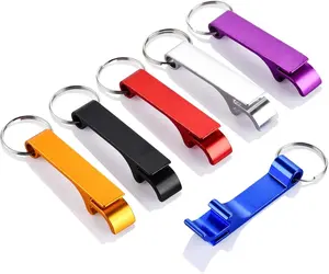 6PCS Colorful Beer Bottle Openers with Keychain - Premium Aluminum Alloy, Lightweight & Easy to Carry for Home, Parties, Restaurants & More Set Beverage Utensils