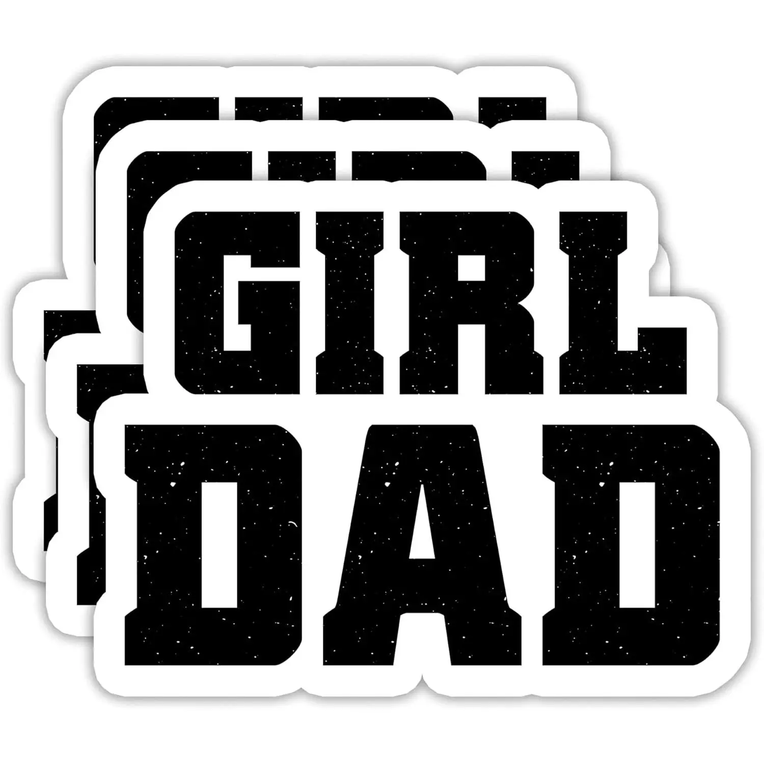 COMBO 3 PCS Girl Dad Sticker, Dad Father Papa Stickers - Waterproof Vinyl Decals for Laptop, Tumbler, Scrapbooks, Water Bottles, Gift for Father's Day