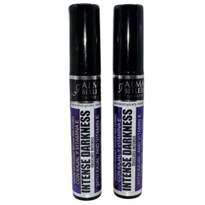 Mascara for Eyelashes Intense Darkness (Oscuro Intenso) with Kajal & Vitamin E - 13g - Premium Quality (2 PACK) - Waterproof,