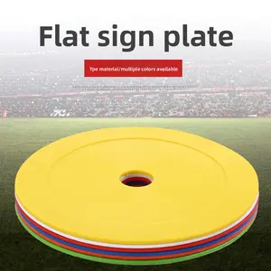 15Cm flat symbol disc, soft and resistant mini round mouth logo disc, football training landmark pad