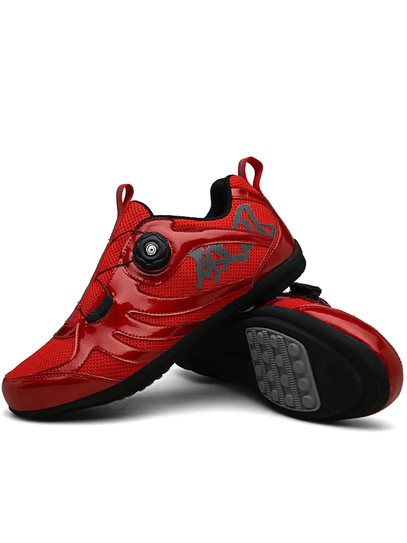 Unisex Cycling Shoes with Rubber Sole, Quick-Release Buckle, Breathable Pores, Ideal for Commuting, Daily Exercise, Outdoor Road Biking