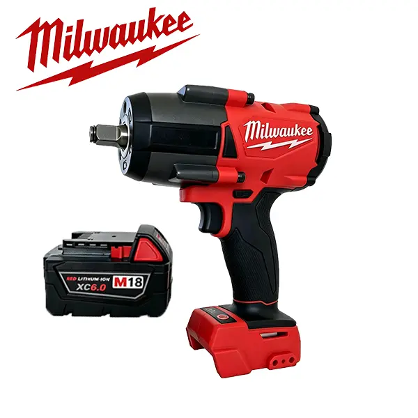 Milwaukee M18 1000N 6.0AH 1/2" High Torque Cordless Impact Wrench Drill Kit, 1000 ft-lbs Fastening, 1400 ft-lbs Nut-Busting, 4-Mode Drive Control, Variable Speed Lithium Power Tool for Heavy Duty Industrial Repair,home, Power Tools, 1000 Ft-Lbs Fastening