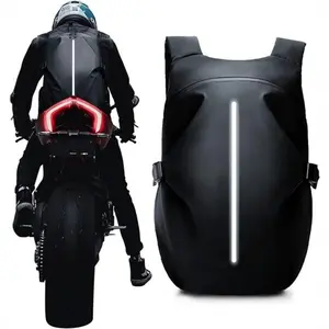 Professional Outdoor Cycling Backpack Motorcycle Helmet Backpack Women's Motorcycle Rider Bag Water-Repellent Travel Bag Men's Large Capacity