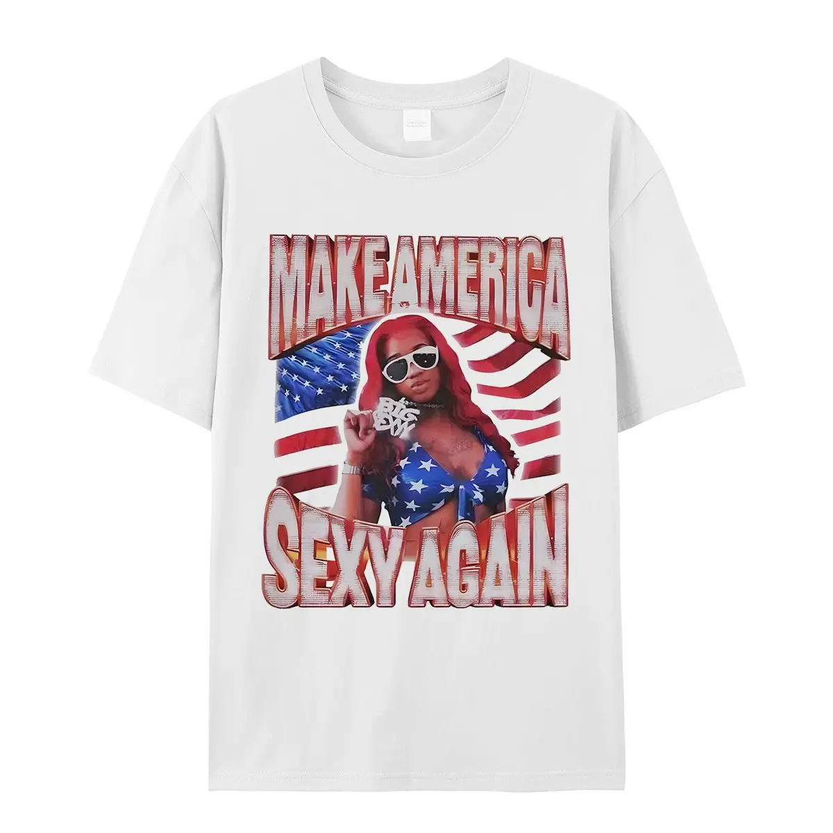 Sexy Red Shirt, Make American Sexxy Again Tee, Vintage T Shirt, Vintage Bootleg, Funny USA T Shirt, Unisex Tshirt, Gifts For His Her 25620