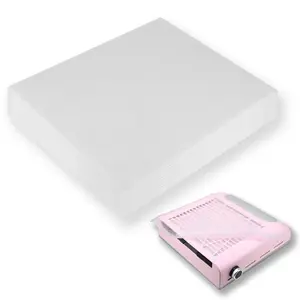 220 Sheets Nail Dust Collector Filter Paper: Disposable Dust Vacuum Filter for Most Nail Dust Fan Extractor, Replacement Filter Paper Nail Tech Supplies for Home Salon