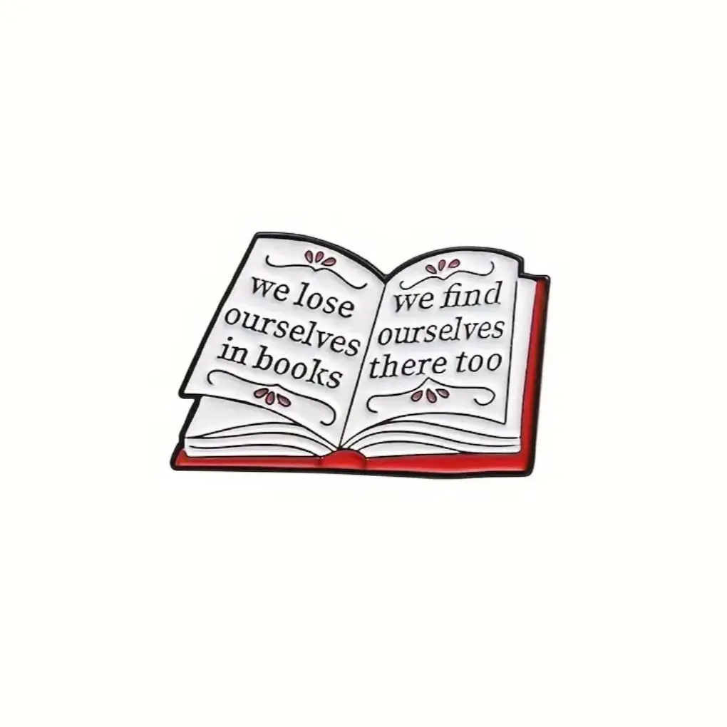 We loose ourselves Book lover enamel pin