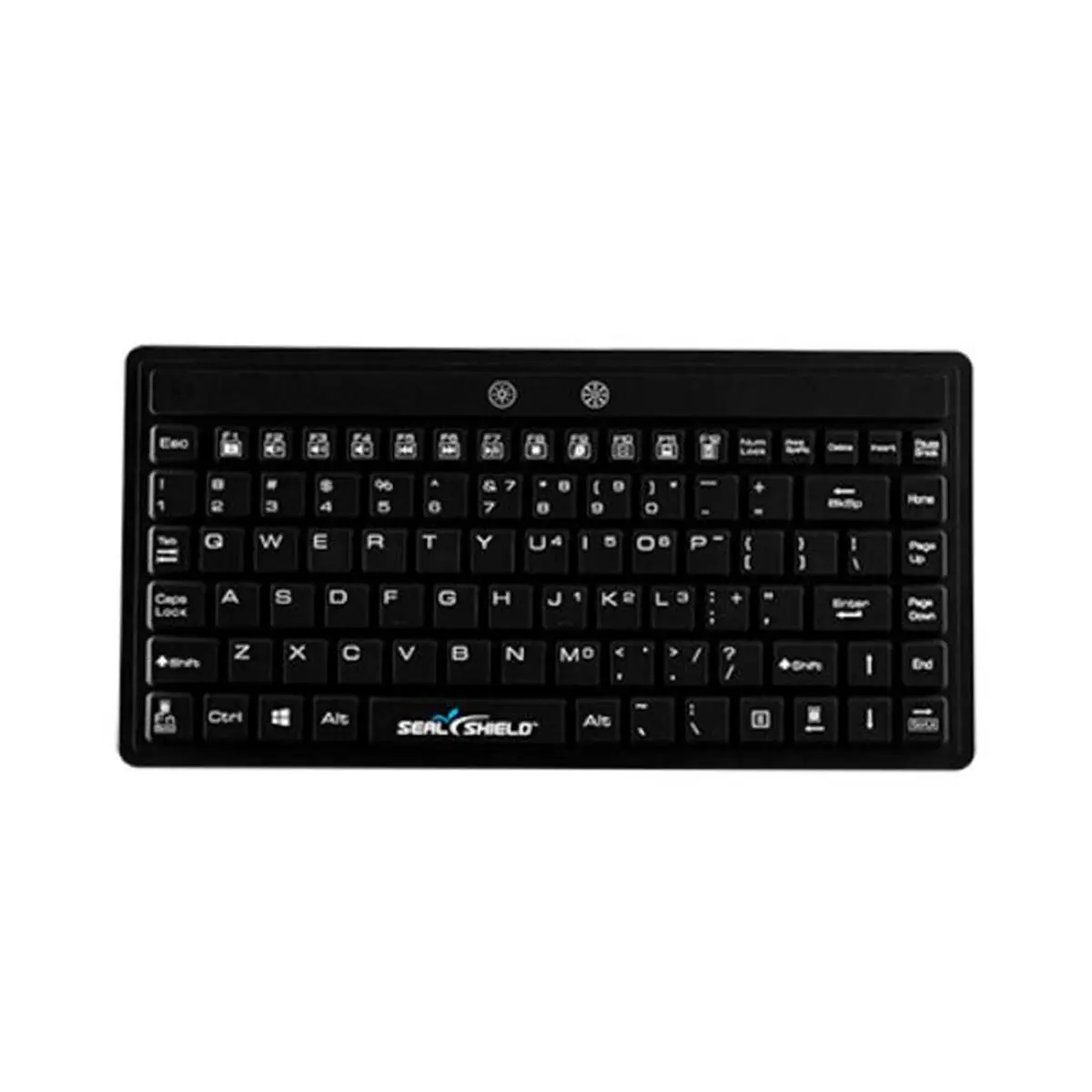 Seal Shield S89G Silicone Wired Backlight Keyboard - Waterproof, Reduced Noise Keys, Dishwasher Safe, Silk-Printed Key Labels, Smooth Typing, Disinfectant-Compatible, Quiet Touch Keys