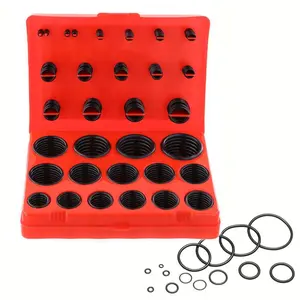 Metric Universal O-ring Kit, Rubber Seals O Rings, Professional Plumbing O-ring Set, Sealing Parts Suitable for Faucet & Pipe, Professional Plumbing