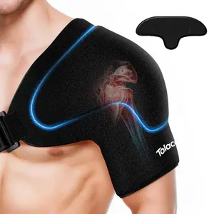 Tolaccea Shoulder Ice Pack Wrap with Triple Coldfocus Expert Gel for Long-Lasting Rotator Cuff Cold Therapy, Shoulder ice Brace Rotator Cuff Cold Therapy for for Pain Relief, Post Recovery