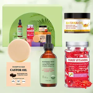 Hair conditioner set - Suitable for all hair types. This set strengthens and makes the hair strands resilient and elastic, enhancing the hair quality and making it thicker, presenting a more voluminous and full visual effect. Castor Oil Haircare