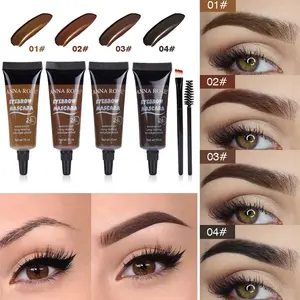 Professional Eyebrow Enhancer Cream, Natural Liquid Dye Set, Long-Lasting Waterproof Brow Gel, Quick Dry Sweatproof, Daily Use, Eyebrow Tint Kit