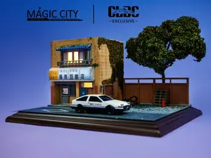 Magic City Initial D Fujiwara Tofu Shop Diorama Model 1/64 (cars & figures NOT included) Diecast