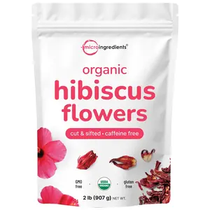 Micro Ingredients Organic Hibiscus Flowers, 2lb