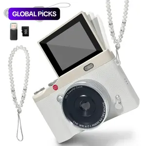 Y2K Vintage Student Camera, Pocket Camera with Crystal Lanyard, Flip Screen Portable Camera for Teens, Entry-Level Digital Camera with Memory Card, Built in Filters, Perfect for Back to School, Christmas & Thanksgiving #GLOBAL PICKS