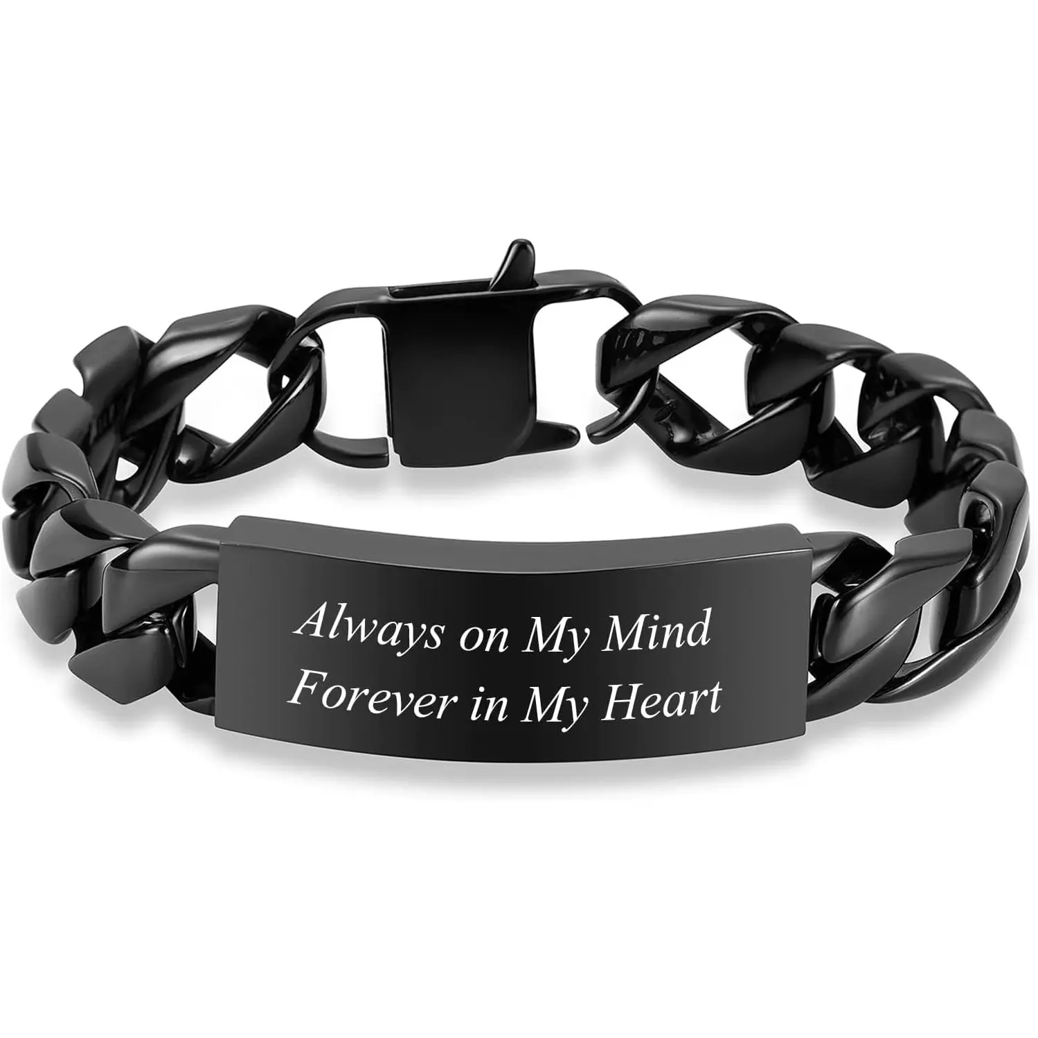 Cuban Link Urn Bracelet for Ashes Cremation Bracelet for Men Women Stainless Steel Keepsake Bangle Ash Holder for Human/Pets Cremation Memorial Jewelry for Loved Ones