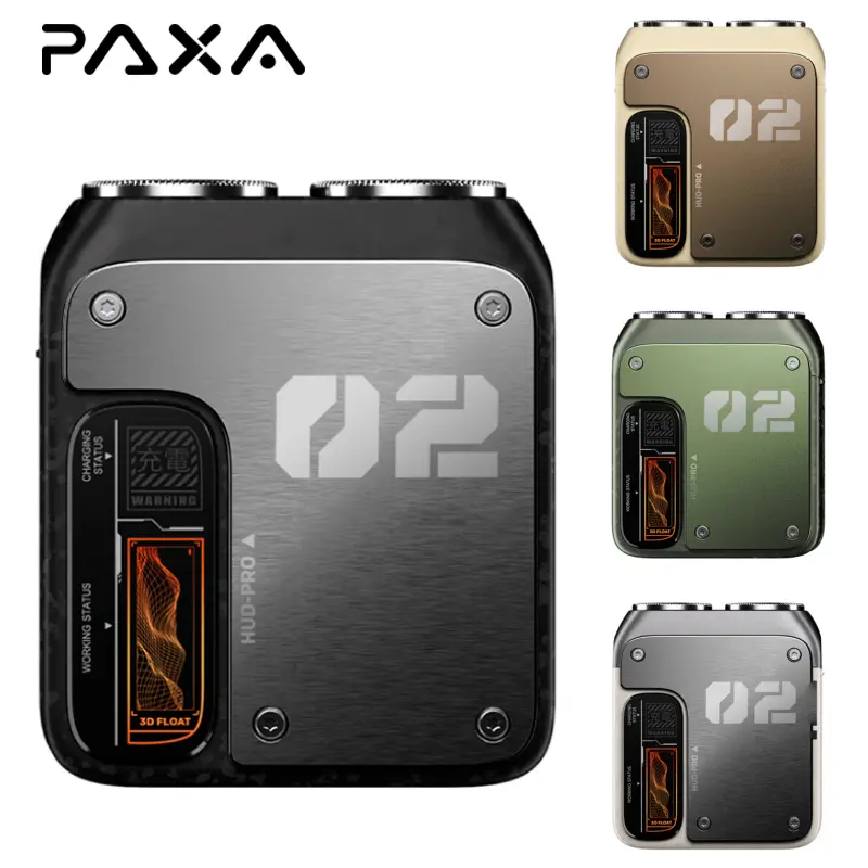 PAXA Mini Electric Shaver - Magnetic Dual Blades Curved Blade Mesh Waterproof Skin-Friendly Washable Rechargeable High-Speed Motor with Long-Lasting Battery Compact Portable Facial Matte Smooth