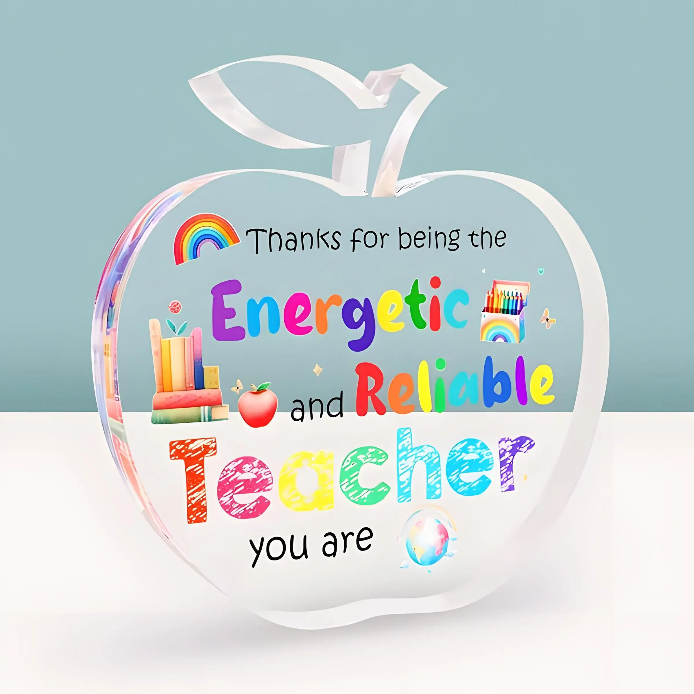Teacher Appreciation Gift, Graduation Gift, Thank You Gift, Acrylic Plaque, Retirement Desk Decor, Desk Sign, Desktop Decoration, 3.9 x 3.9 Inches