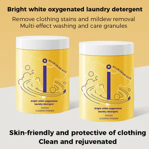 Brightening aerobic bubble powder, easily removes stubborn stains, oil stains, and blood stains