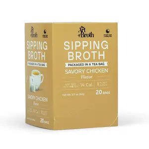 The Art of Broth | Sipping Broth | Classic Chicken | Plant-Based | Satisfies Cravings | Calming Healthy Snack | Bone Broth Alternative | No Caffeine | Low Calorie | Unparalleled Flavor