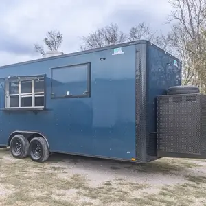 8.5x20 Loaded Food Trailer