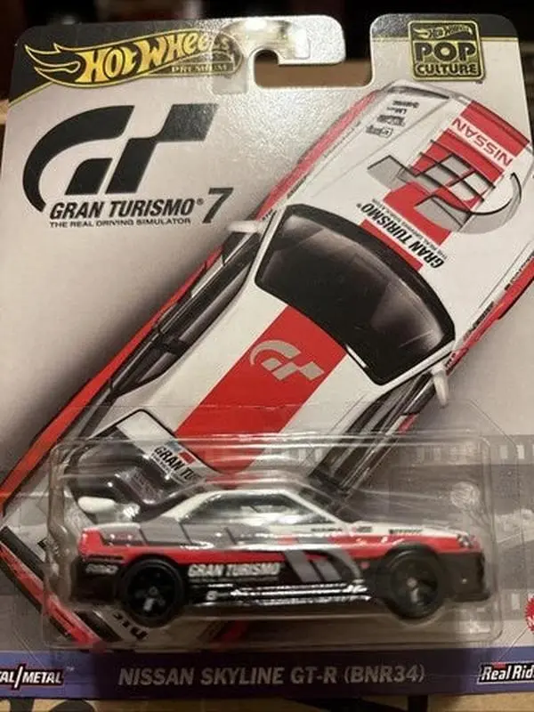 Hot Wheels Pop Culture Gran Turismo Nissan Skyline GT-R (BNR34) Diecast Model Car